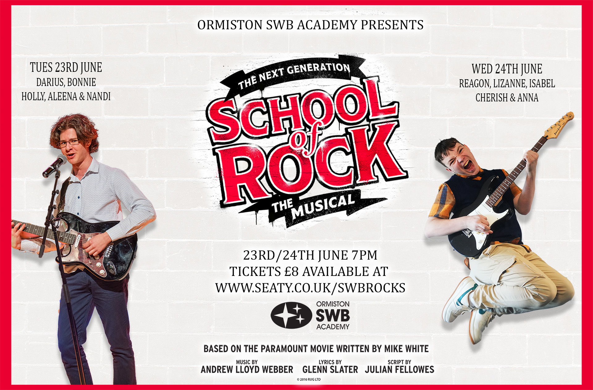 "School of Rock" coming soon!